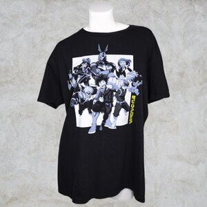 My Hero Academia Anime Black Graphic Tee Mens Oversized XL